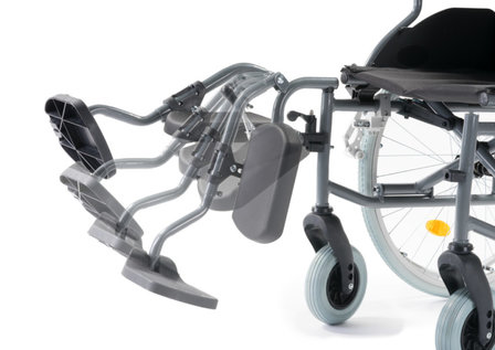 Antagonisme verantwoordelijkheid wetgeving Beensteun verstelbaar voor rolstoel M1, M1Plus en M9 - links - Supportshop